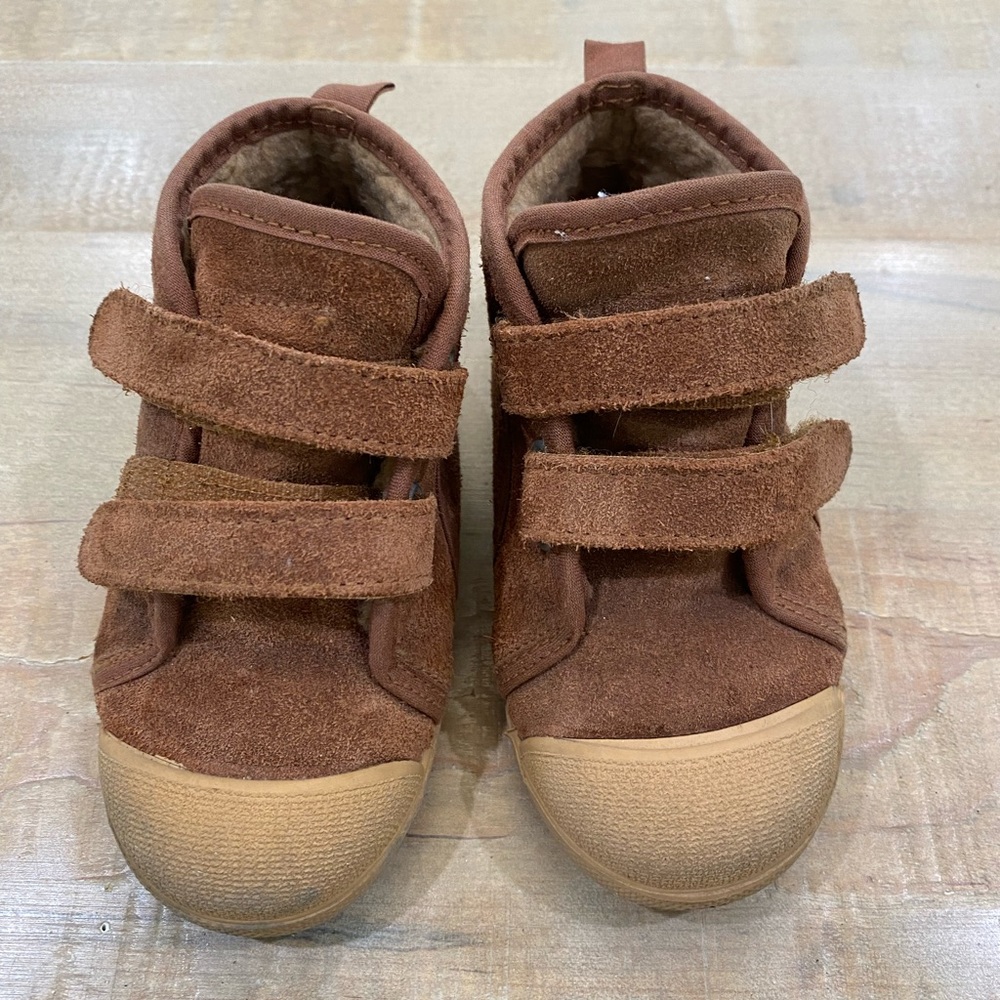 Zara Brown Leather High tops baby toddler shoes